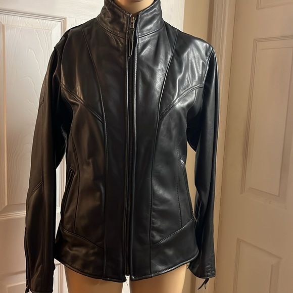 Leather Motorcycle Jacket - Picture 2 of 8